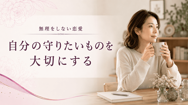 自分の守りたいものを大切にする
